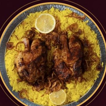 Chicken Mandi on yellow rice